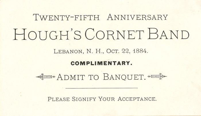 Banquet Ticket